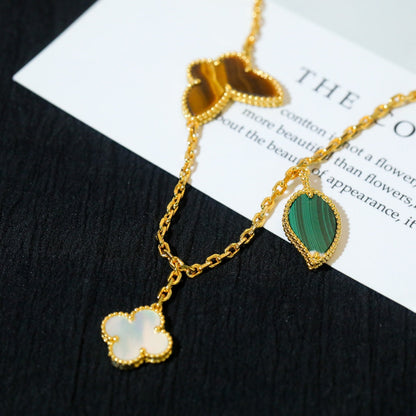 [moco jewelrys]LUCKY SPRING 5 MOTIF GOLD BRACELET