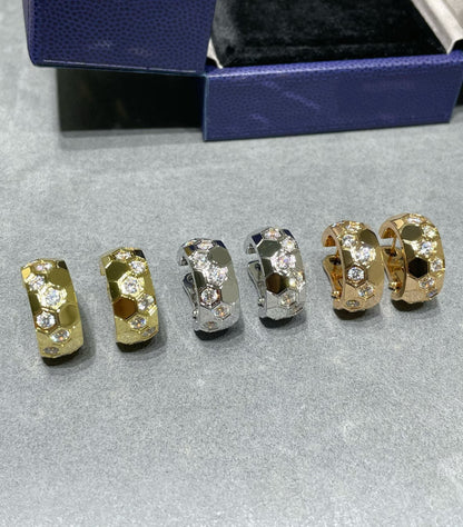 [moco jewelrys]BEE LOVE DIAMOND HOOP EARRINGS