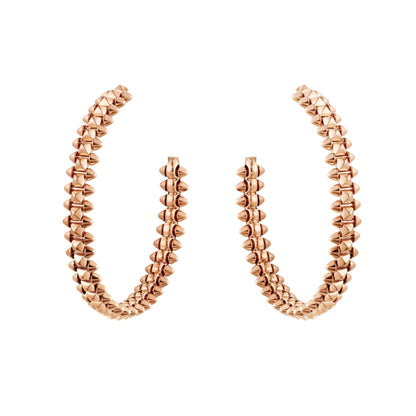 [moco jewelrys]CLASH LARGE HOOP EARRINGS