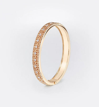 [moco jewelrys]2026 WOVEN-PATTERN BRACELET SET WITH FULL DIAMOND INLAY THREE-COLORS