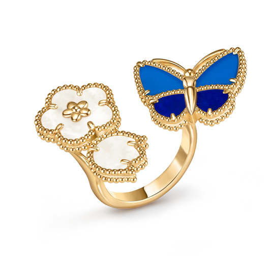 [moco jewelrys]2026 NEW MODEL SPRING LUCKY 3 MOTIF GOLD RING