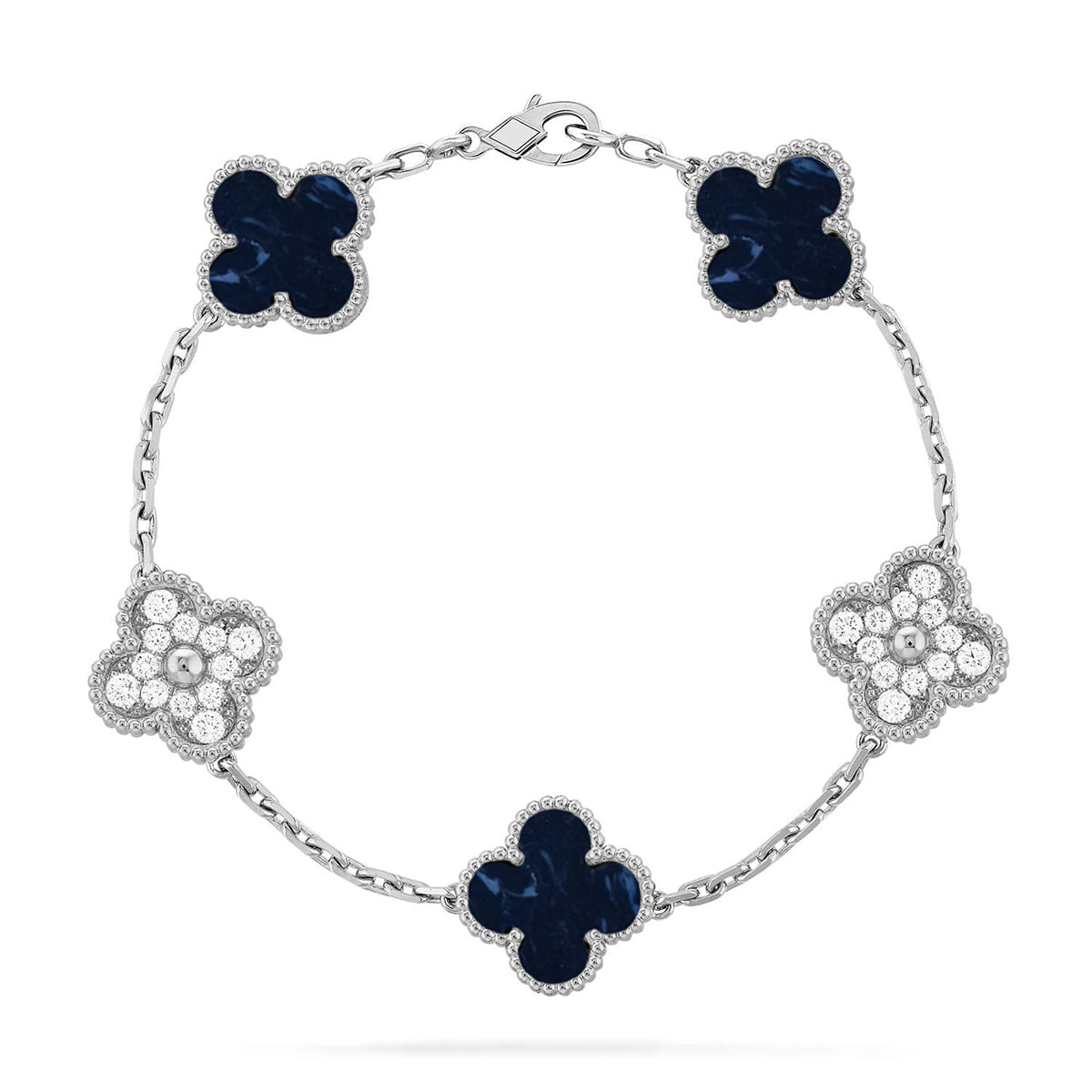 [Moco jewelrys]CLOVER 5 MOTIF PIETERSITE BRACELET COLLECTION