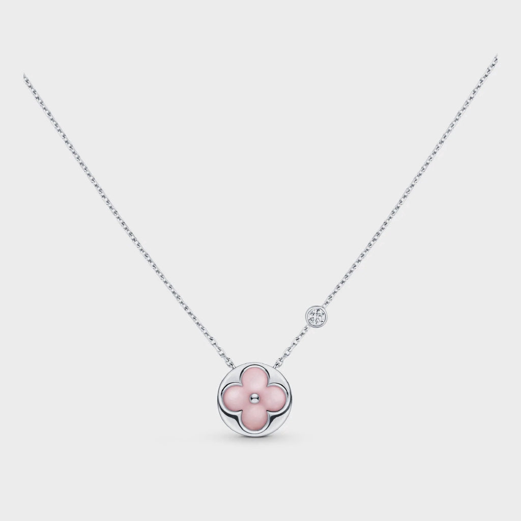 [moco jewelrys]SUN MOTIF PINK MOP SILVER BRACELET