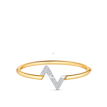 [moco jewelrys]VOLTE UPSITE DOWN GOLD DIAMOND BRACELET