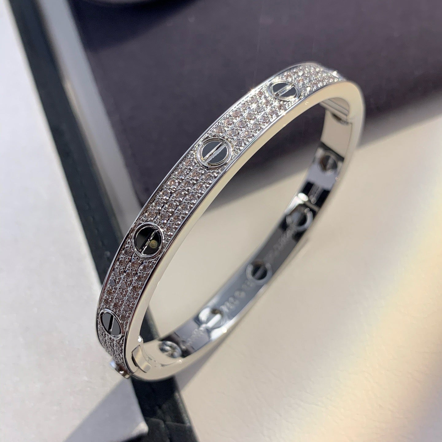[moco jewelrys]LOVE BRACELET 6.1MM DIAMOND-PAVED CERAMIC