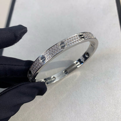 [moco jewelrys]LOVE BRACELET 6.1MM DIAMOND-PAVED CERAMIC
