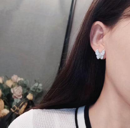 [moco jewelrys]BUTTERFLY ALL DIAMOND EARRINGS