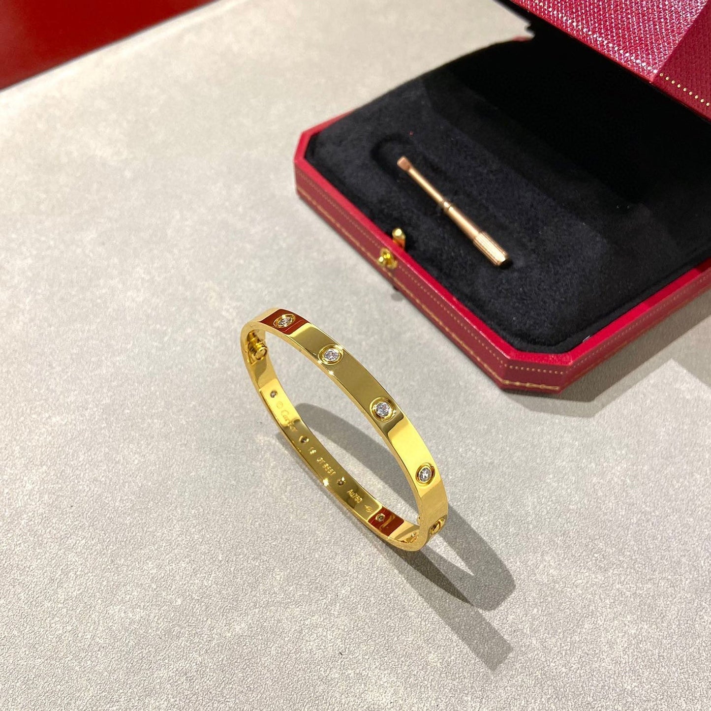 [moco jewelrys]LOVE BRACELET 6.1MM 10 DIAMONDS