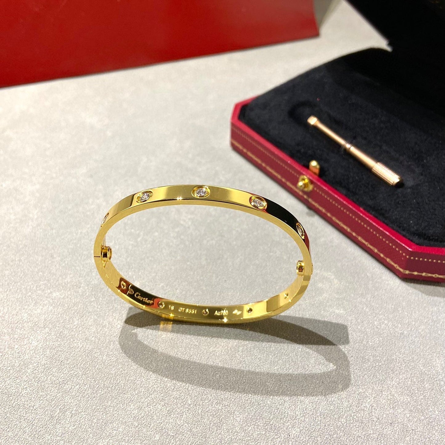 [moco jewelrys]LOVE BRACELET 6.1MM 10 DIAMONDS