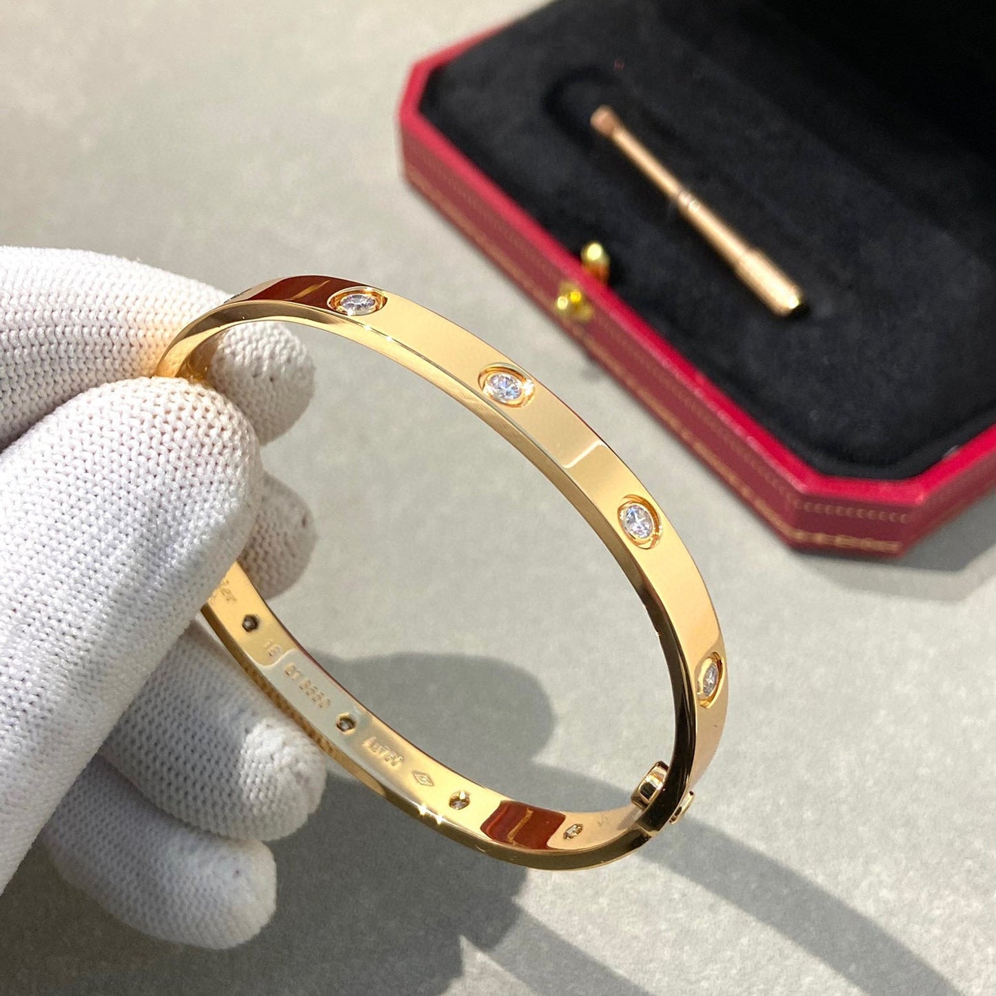 [moco jewelrys]LOVE BRACELET 6.1MM 10 DIAMONDS