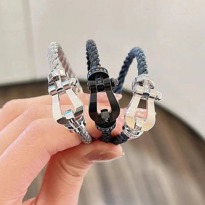 [moco jewelrys]FORCE LARGE HORSESHOE NO DIAMOND BRACELET ROSE GOLD