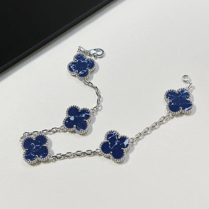 [Moco jewelrys]CLOVER 5 MOTIF PIETERSITE BRACELET COLLECTION