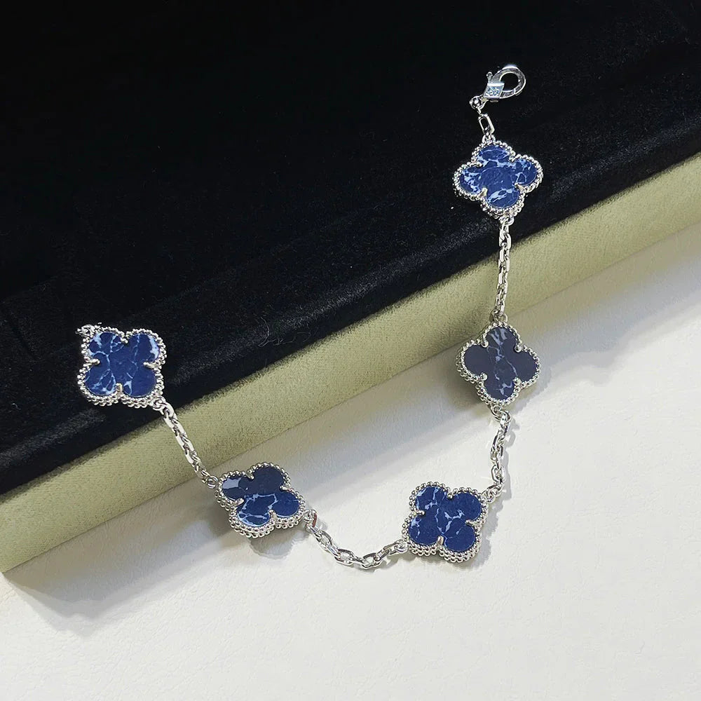 [Moco jewelrys]CLOVER 5 MOTIF PIETERSITE BRACELET COLLECTION