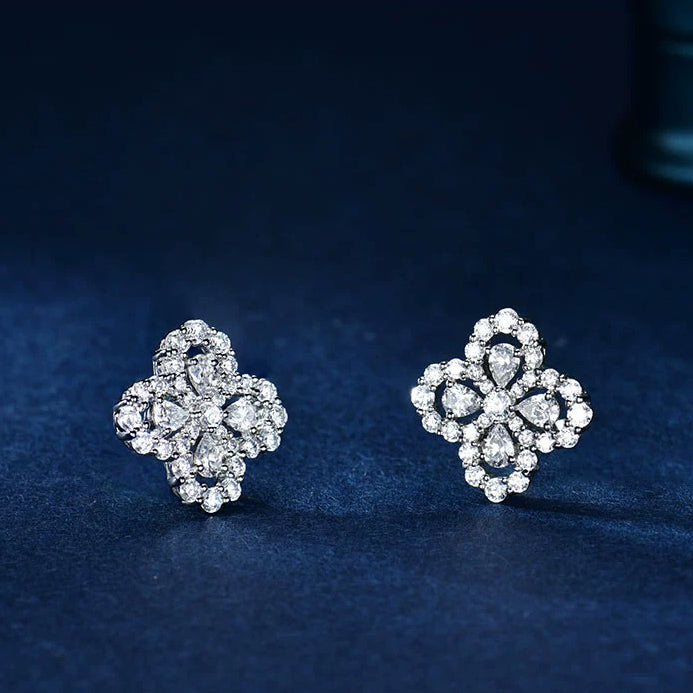[moco jewelrys]LOOP EARRINGS FULL MOTIF DIAMOND 16MM