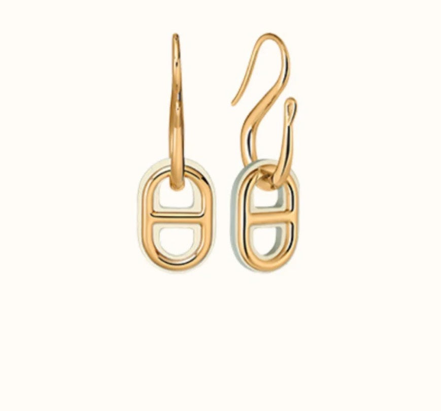 [moco jewelrys]HM O'MAILLON GOLD EARRINGS