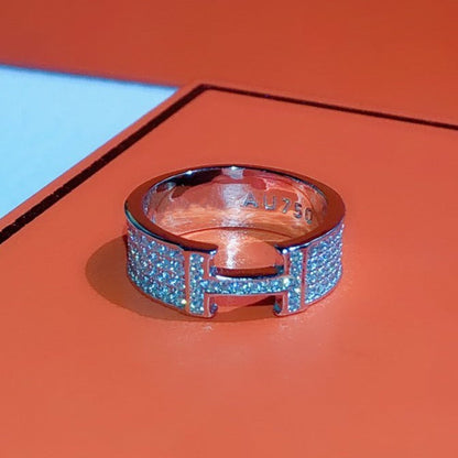 [moco jewelrys]H RING FULL DIAMOND