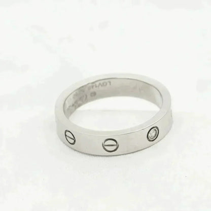 [moco jewelrys]LOVE RING 4MM 1 DIAMOND SILVER