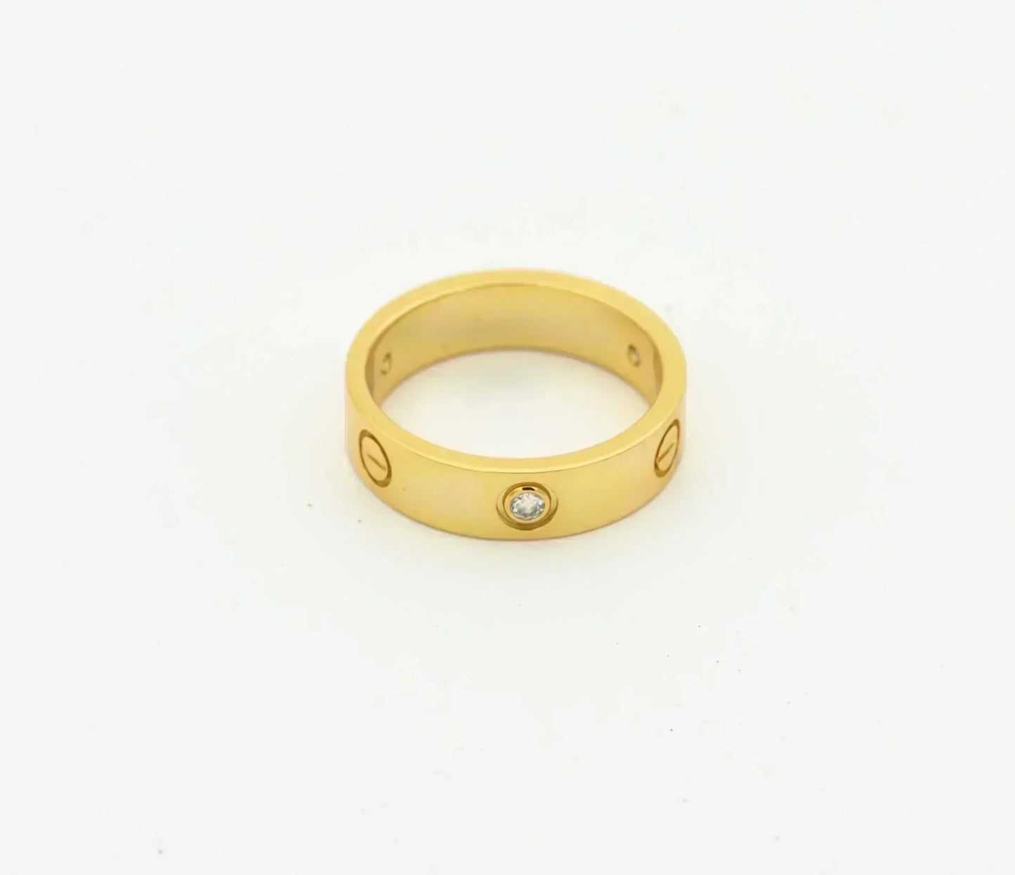 [moco jewelrys]LOVE RING 4MM 1 DIAMOND GOLD