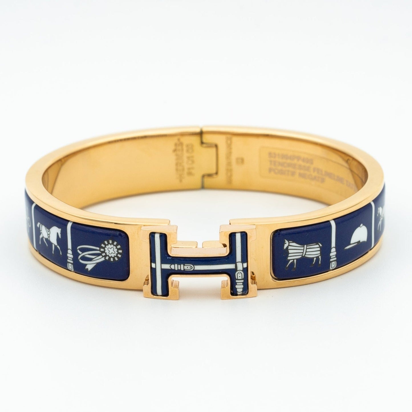 [moco jewelrys]H BRACELET BLUE CERAMIC