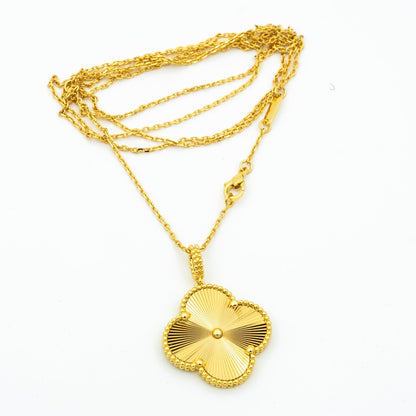 [moco jewelrys]CLOVER 25MM PEDANT NECKLACE GOLD