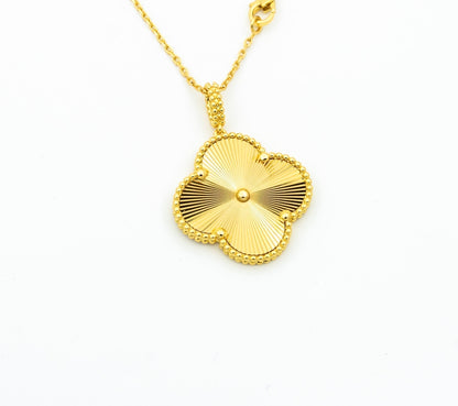 [moco jewelrys]CLOVER 25MM PEDANT NECKLACE GOLD