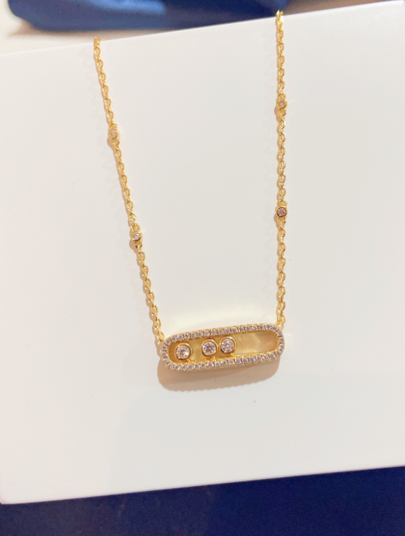 [moco jewelrys]MK MOVE FULL DIAMOND NECKLACE