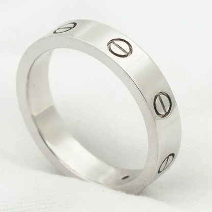 [moco jewelrys]LOVE RING 4MM 1 DIAMOND SILVER