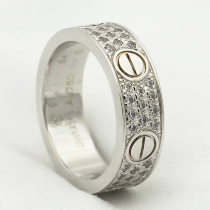 [moco jewelrys]LOVE RING 5.5MM DIAMONDS PAVED
