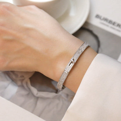 [moco jewelrys]KELLY BRACELET DIAMOND PAVED