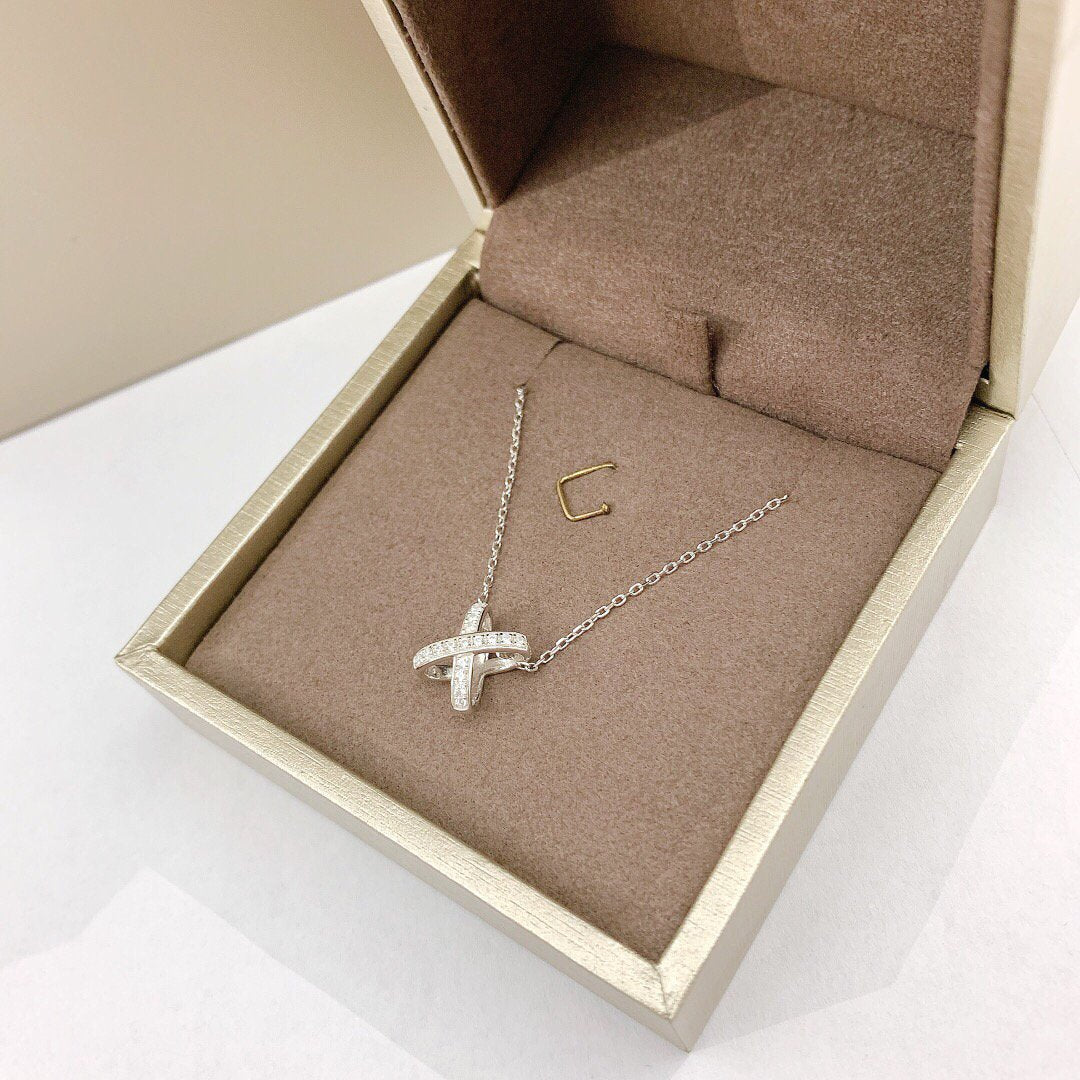 [moco jewelrys]JEUX DE DIAMOND NECKLACE