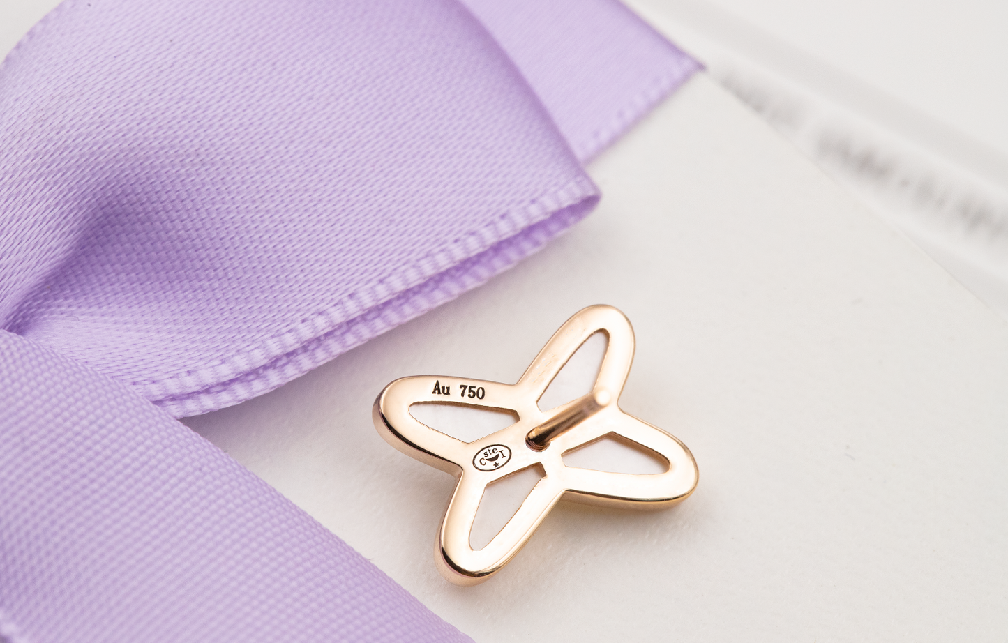 [moco jewelrys]JEUX DE WHITE MOP ROSE GOLD DIAMOND EARRINGS