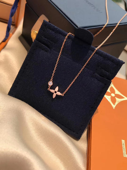 [moco jewelrys]BLOSSOM PENDANT PINK GOLD AND DIAMOND