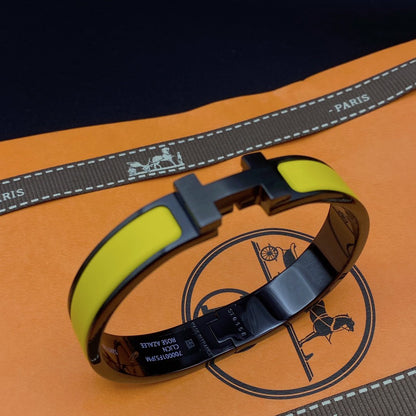 [moco jewelrys]CLIC HM SO BLACK YELLOW BRACELET