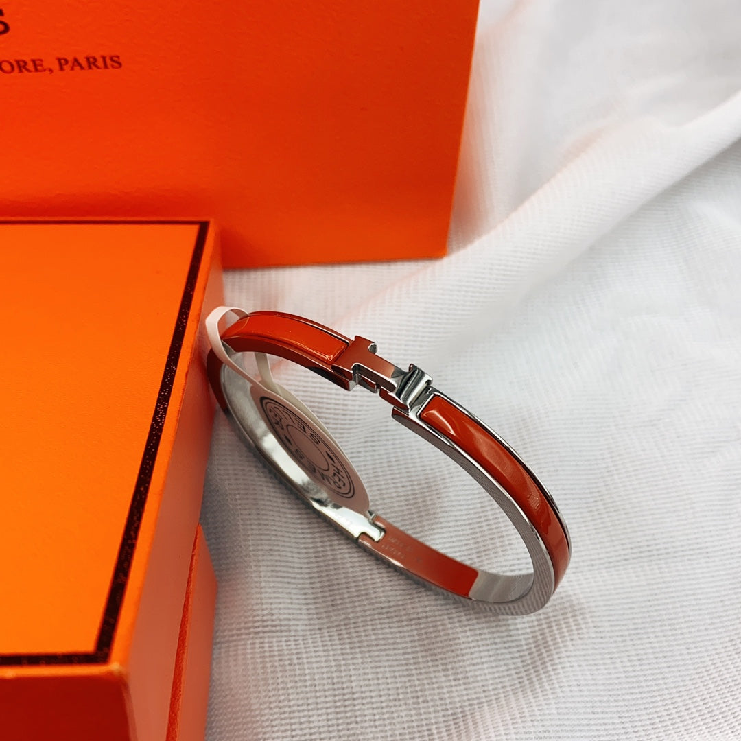 [moco jewelrys]CLASSIC HM CLIC RED 8MM ENAMEL BRACELET