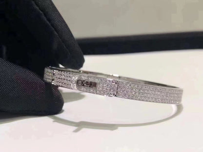 [moco jewelrys]HM KELLY BRACELET IN SILVER AND FULL PAVE DIAMOND