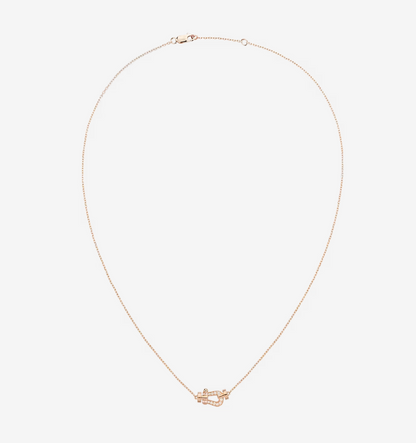 [moco jewelrys]FORCE 10 DIAMOND PINK GOLD NECKLACE MINI MODEL