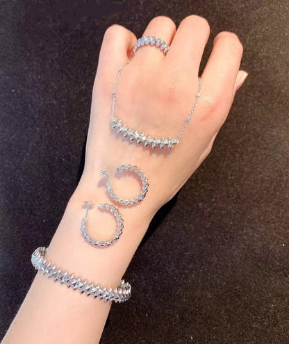 [moco jewelrys]CLASH SILVER BRACELET