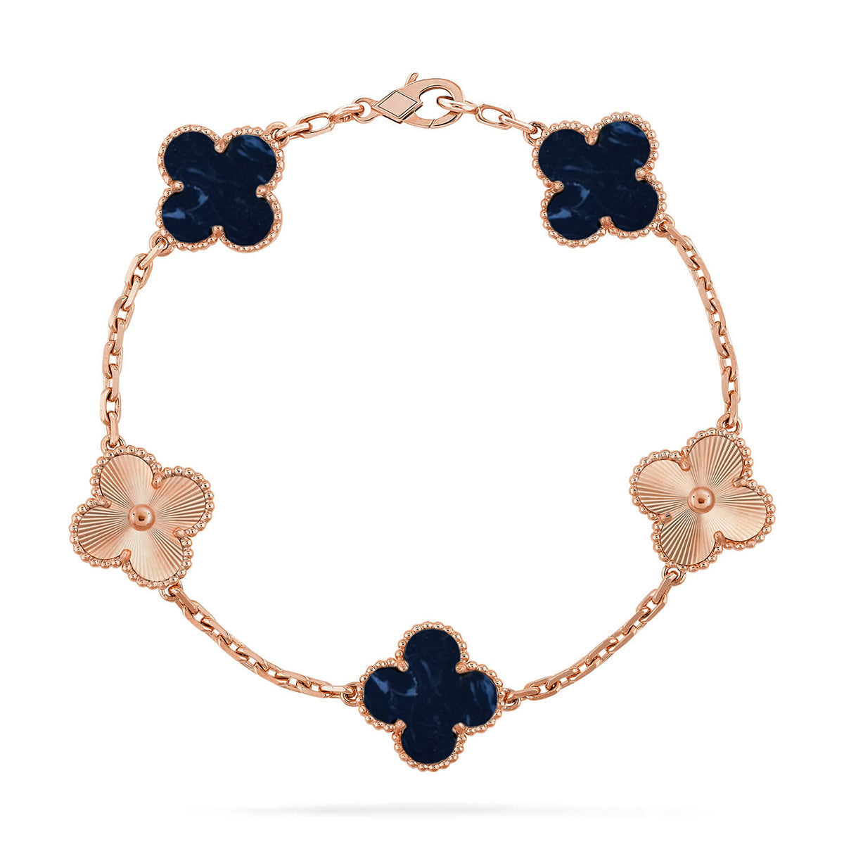[Moco jewelrys]CLOVER 5 MOTIF PIETERSITE BRACELET COLLECTION