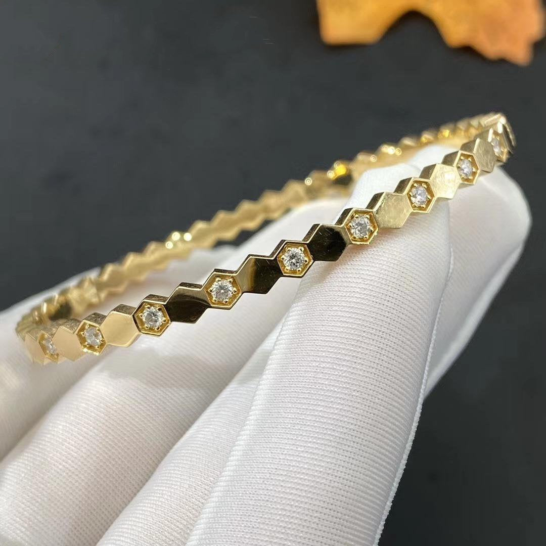 [moco jewelrys]BEE LOVE GOLD DIAMOND BRACELET