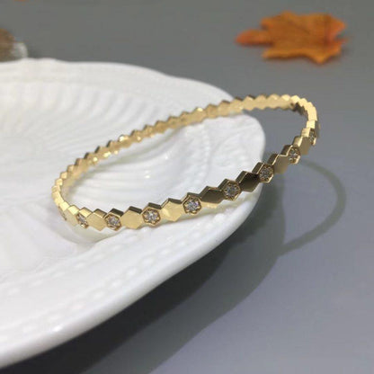 [moco jewelrys]BEE LOVE GOLD DIAMOND BRACELET