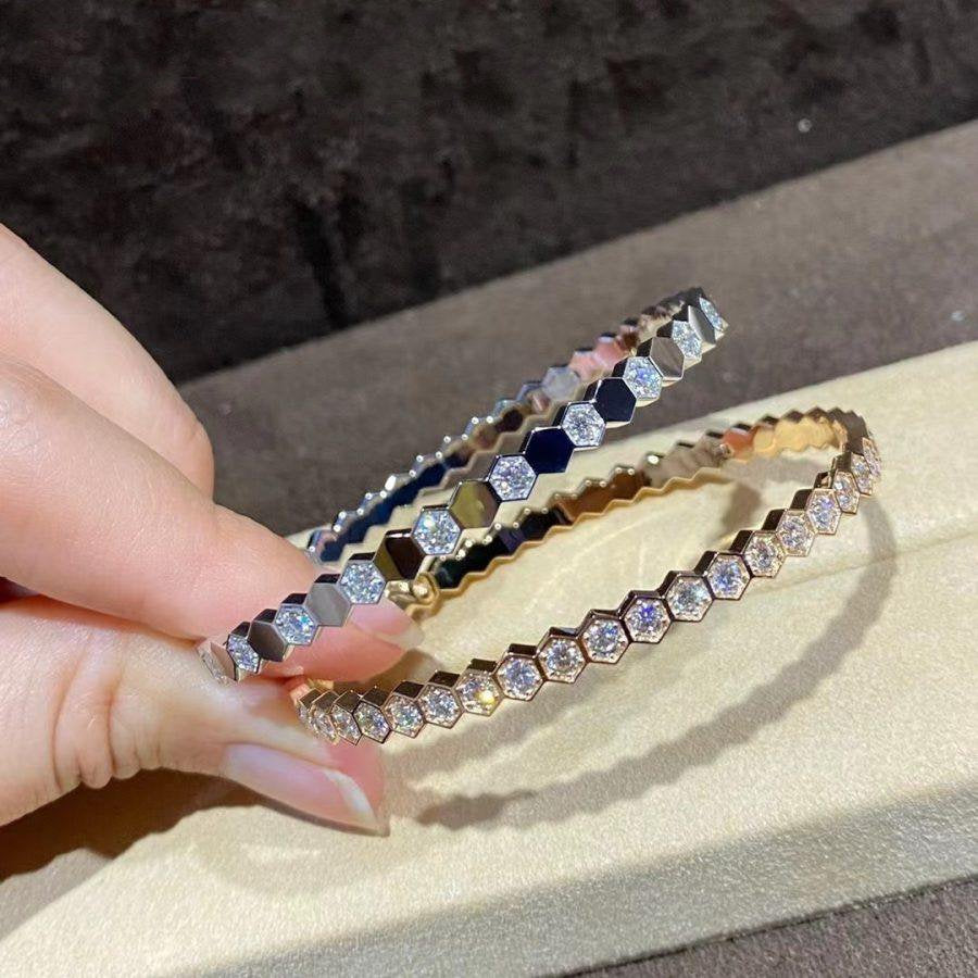 [moco jewelrys]BEE LOVE GOLD BRACELET FULL DIAMOND