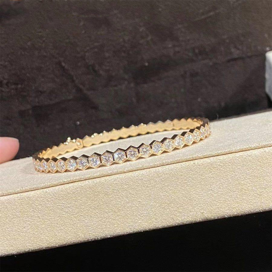 [moco jewelrys]BEE LOVE GOLD BRACELET FULL DIAMOND