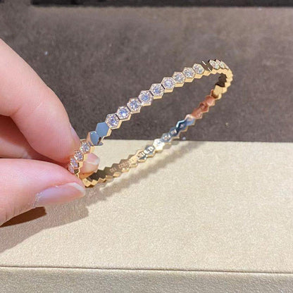 [moco jewelrys]BEE LOVE GOLD BRACELET FULL DIAMOND