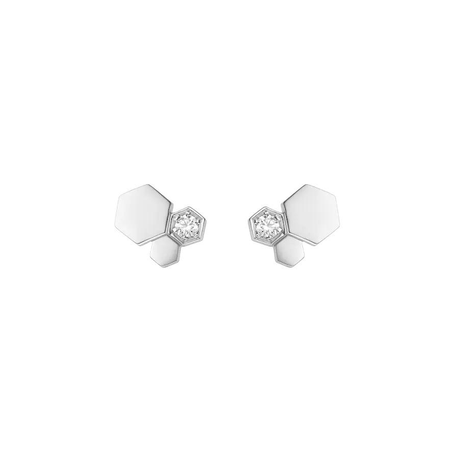 [moco jewelrys]BEE LOVE SILVER DIAMOND EARRINGS