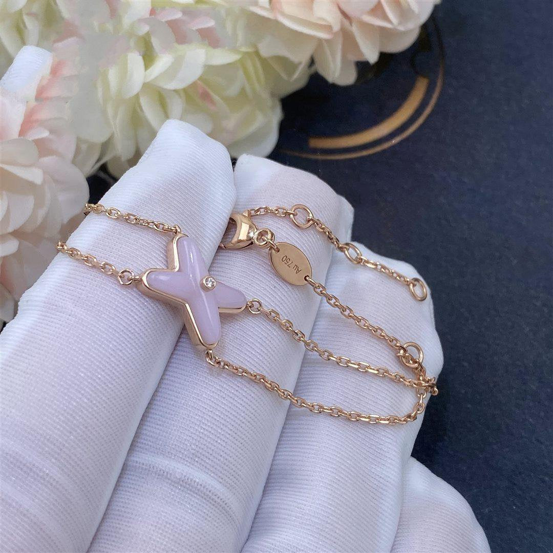 [moco jewelrys]JEUX BRACELET PINK MOP PINK GOLD 1 DIAMOND