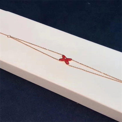 [moco jewelrys]JEUX BRACELET CARNELIAN PINK GOLD 1 DIAMOND