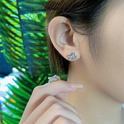 [moco jewelrys]JEUX DE SILVER DIAMOND EARRINGS