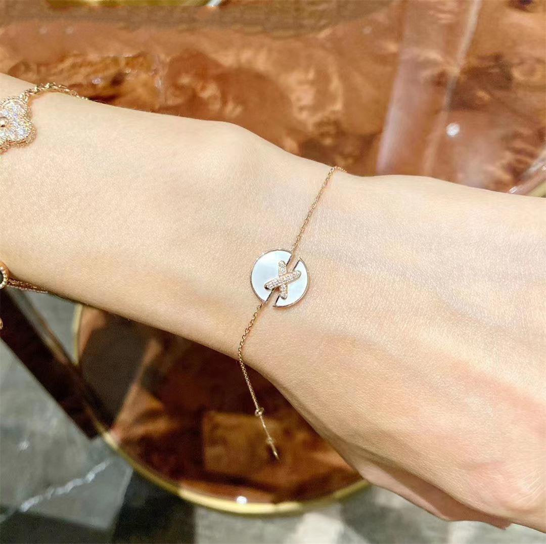 [moco jewelrys]JEUX DE BRACELET MOP PINK GOLD DIAMONDS