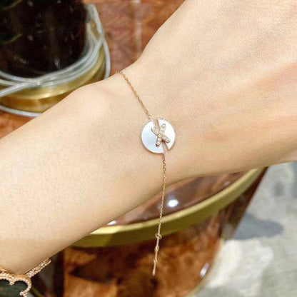 [moco jewelrys]JEUX DE BRACELET MOP PINK GOLD DIAMONDS