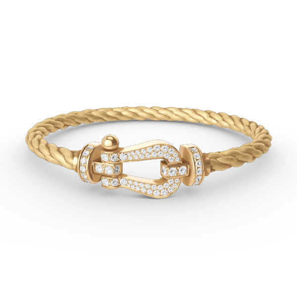 [moco jewelrys]FORCE LARGE HORSESHOE FULL DIAMOND BRACELET GOLD